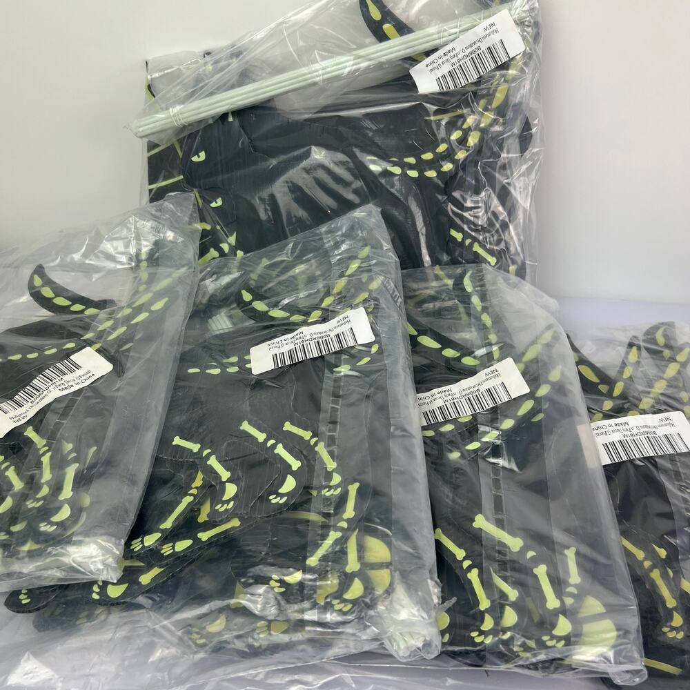 Halloween Cat Silhouette Glow In The Dark Yard Side Decoration Lot of 25